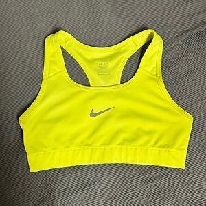 Nike Women's Neon Yellow Sports Bra